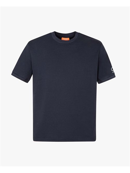 Paolo Label Men's T-shirt by Suns basic crew neck SUNS | TSS51002UDARK BLU